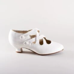 American Duchess Astoria Women's Edwardian Leather Shoes (Soft Ivory) -StrideOne Store Astoria Ivory2 6.24