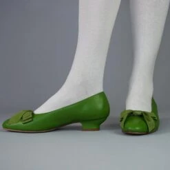 American Duchess Waltz Women's Edwardian Slipper (Green) 9 American Duchess Waltz Women's Edwardian Slipper (Green) -StrideOne Store DSC00084 2