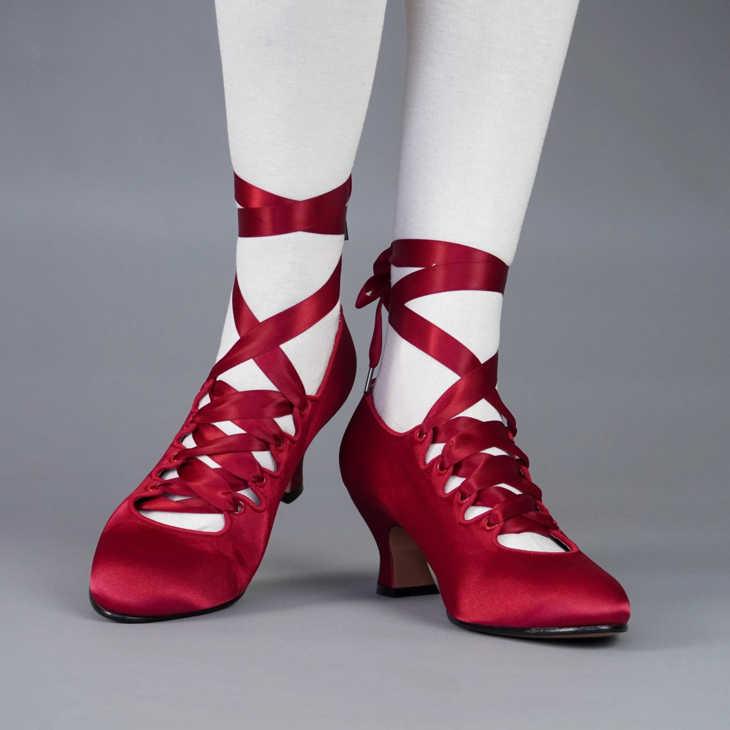 American Duchess Foxtrot Women's Edwardian Pump (Red) 4 American Duchess Foxtrot Women's Edwardian Pump (Red) - Image 2