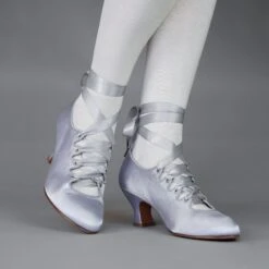 American Duchess Foxtrot Women's Edwardian Pump (Ice Blue) -StrideOne Store DSC00258