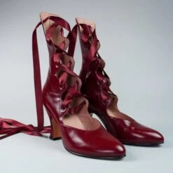 American Duchess Tango Women's Edwardian Boot (Black Cherry) -StrideOne Store DSC00500