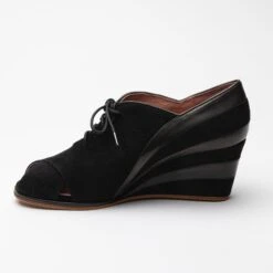 American Duchess PRE-ORDER Esme Women's 1930s Wedges (Black/Black) -StrideOne Store Esme 10