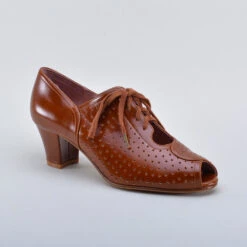 American Duchess Jenny Women’s Vintage Oxfords (Chestnut Brown) -StrideOne Store JennyCordovan 2 2023