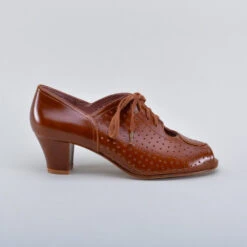 American Duchess Jenny Women’s Vintage Oxfords (Chestnut Brown) -StrideOne Store JennyCordovan 3 2023