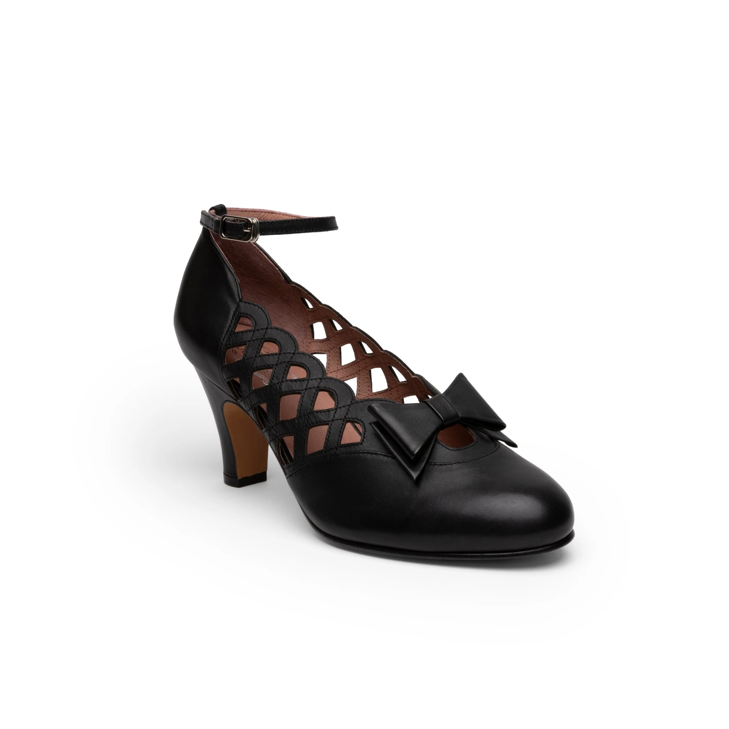 American Duchess PRE-ORDER Jessie Vintage Pumps Wide (Black) 6 American Duchess PRE-ORDER Jessie Vintage Pumps Wide (Black) - Image 4