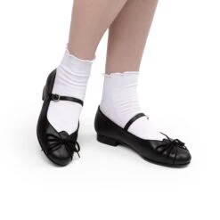 American Duchess PRE-ORDER Claud Vintage Flats Wide (Black)