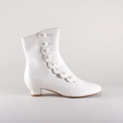 American Duchess Renoir Women's Victorian Button Boots (Soft Ivory) -StrideOne Store Renoir Ivory2 6.24