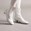 American Duchess Renoir Women's Victorian Button Boots (Soft Ivory) -StrideOne Store Renoir Ivory OnFoot 6.24