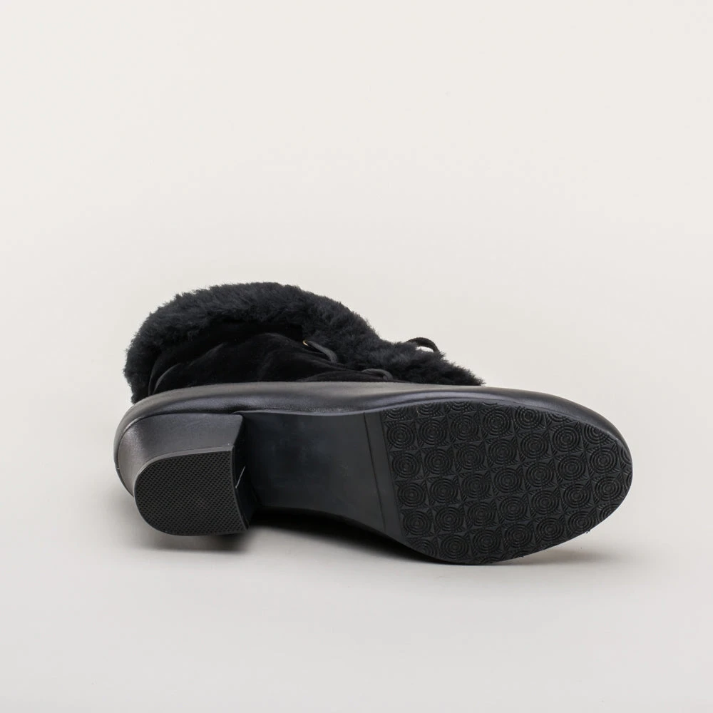 American Duchess Alpen Women's Retro Winter Booties (Black) 15 American Duchess Alpen Women's Retro Winter Booties (Black) - Image 13