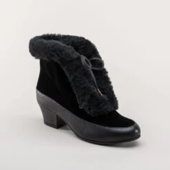 American Duchess Alpen Women's Retro Winter Booties (Black) 20 American Duchess Alpen Women's Retro Winter Booties (Black) -StrideOne Store alpen retro winter booties black black 2