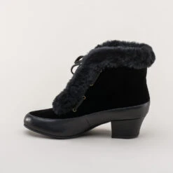 American Duchess Alpen Women's Retro Winter Booties (Black) 25 American Duchess Alpen Women's Retro Winter Booties (Black) -StrideOne Store alpen retro winter booties black black 7