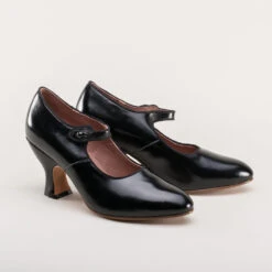 American Duchess Anna May Women's 1920s Mary Jane High Heels (Black) 19 American Duchess Anna May Women's 1920s Mary Jane High Heels (Black) -StrideOne Store anna may 1920s mary jane high heels black w