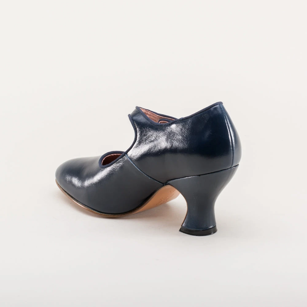 American Duchess Anna May Women's 1920s Mary Jane High Heels (Navy) 11 American Duchess Anna May Women's 1920s Mary Jane High Heels (Navy) - Image 9
