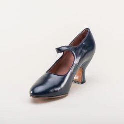 American Duchess Anna May Women's 1920s Mary Jane High Heels (Navy) 26 American Duchess Anna May Women's 1920s Mary Jane High Heels (Navy) -StrideOne Store anna may 1920s mary jane high heels navy w 8