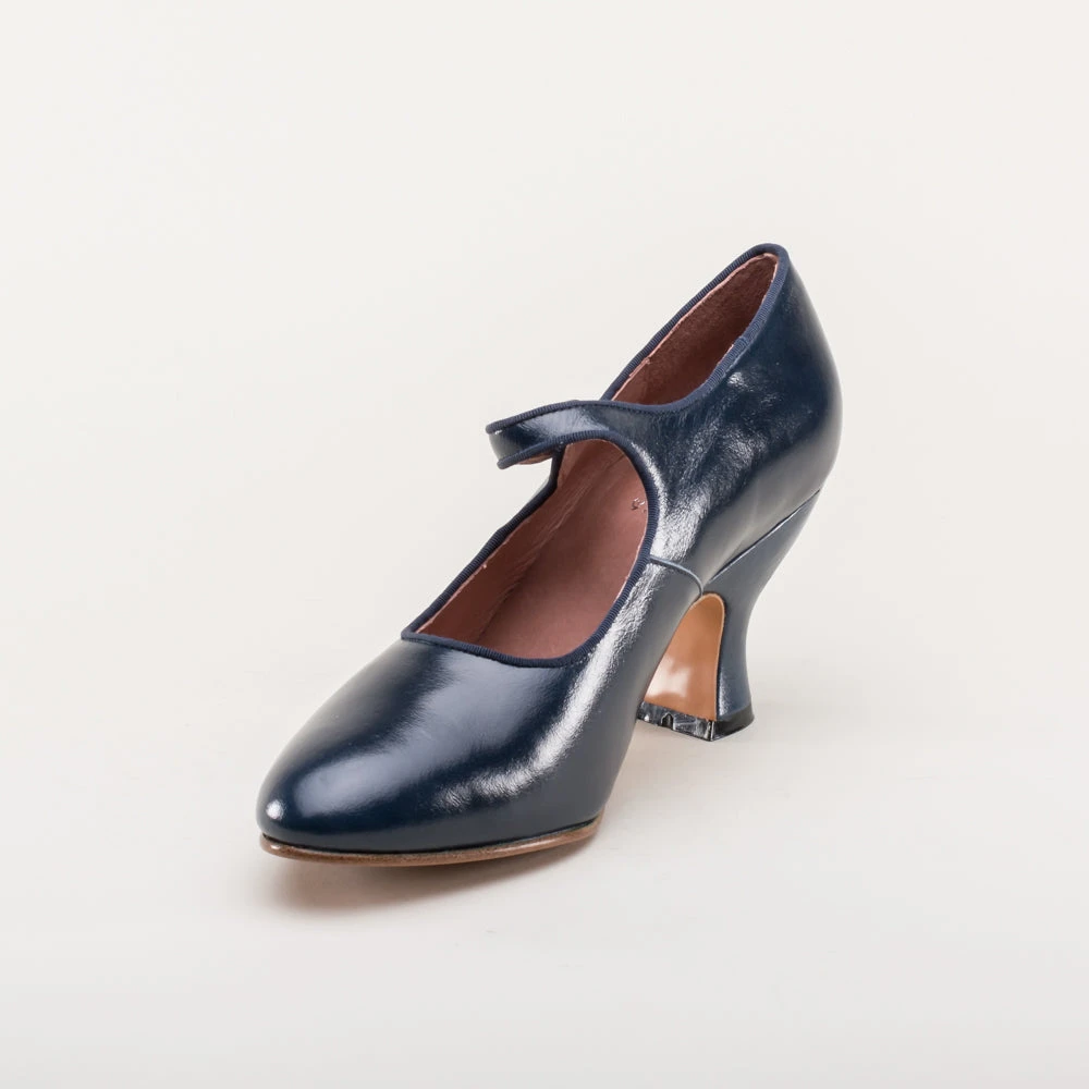 American Duchess Anna May Women's 1920s Mary Jane High Heels (Navy) 13 American Duchess Anna May Women's 1920s Mary Jane High Heels (Navy) - Image 11
