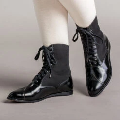 American Duchess Anne Women's Boots (Black) -StrideOne Store anne edwardian lace up boots black of 2
