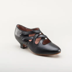 American Duchess Astoria Women's Edwardian Leather Shoes (Black) -StrideOne Store astoria edwardian shoes black 20 2
