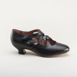 American Duchess Astoria Women's Edwardian Leather Shoes (Black) -StrideOne Store astoria edwardian shoes black 20 3