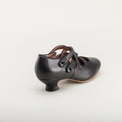 American Duchess Astoria Women's Edwardian Leather Shoes (Black) -StrideOne Store astoria edwardian shoes black 20 4