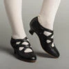American Duchess Astoria Women's Edwardian Leather Shoes (Black)