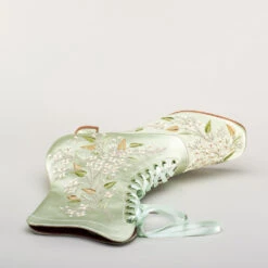 American Duchess Flora Women's Embroidered Boots (Celadon Green) 30 American Duchess Flora Women's Embroidered Boots (Celadon Green) -StrideOne Store bata flora embroidered boots celadon 11