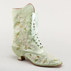 American Duchess Flora Women's Embroidered Boots (Celadon Green) 21 American Duchess Flora Women's Embroidered Boots (Celadon Green) -StrideOne Store bata flora embroidered boots celadon 2
