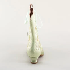 American Duchess Flora Women's Embroidered Boots (Celadon Green) 24 American Duchess Flora Women's Embroidered Boots (Celadon Green) -StrideOne Store bata flora embroidered boots celadon 5