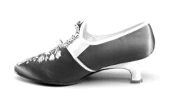 American Duchess Primrose Women's 18th Century Shoes (Green/Ivory) -StrideOne Store bata primrose embroidered 18th century shoes green label no display