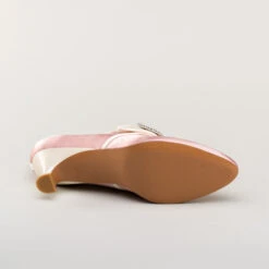 American Duchess Primrose Women's 18th Century Shoes (Pink/Ivory) -StrideOne Store bata primrose embroidered 18th century shoes pink 10