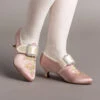 American Duchess Primrose Women's 18th Century Shoes (Pink/Ivory)