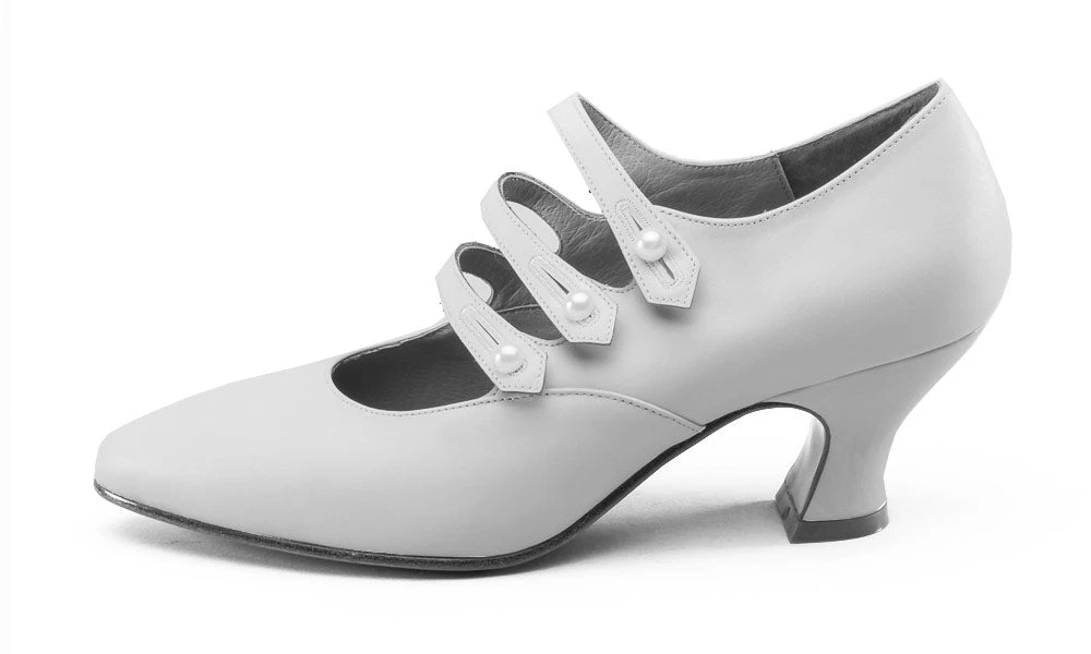 American Duchess Bellatrix Women's Edwardian Shoes (Soft Ivory) 7 American Duchess Bellatrix Women's Edwardian Shoes (Soft Ivory) - Image 5