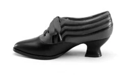 American Duchess Bernadette Women's Edwardian Oxfords Wide (Burgundy/Black) -StrideOne Store bernadette burgundy black label no display