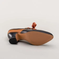 American Duchess Bernadette Women's Edwardian Oxfords Wide (Cognac/Black) -StrideOne Store bernadette edwardian oxfords cognac black c w 10 5c75eb61 2e26 4177 8d40 0d1fca4146d6