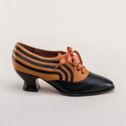 American Duchess Bernadette Women's Edwardian Oxfords Wide (Cognac/Black) -StrideOne Store bernadette edwardian oxfords cognac black c w 3 e4abbabc 8a10 453e bd98 c3f64b65a628