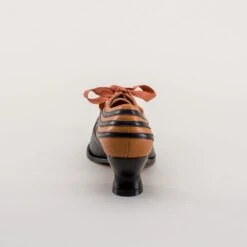 American Duchess Bernadette Women's Edwardian Oxfords Wide (Cognac/Black) -StrideOne Store bernadette edwardian oxfords cognac black c w 5 2006a9fa 5962 4854 bb0b 0aaf578fe354