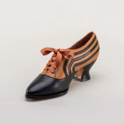 American Duchess Bernadette Women's Edwardian Oxfords Wide (Cognac/Black) -StrideOne Store bernadette edwardian oxfords cognac black c w 8 6a13689c 64b2 4c17 b0a6 aa1a9ea65735
