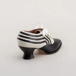 American Duchess Bernadette Women's Edwardian Oxfords (Ivory/Black) 22 American Duchess Bernadette Women's Edwardian Oxfords (Ivory/Black) -StrideOne Store bernadette edwardian oxfords ivory black c w 4