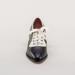 American Duchess Bernadette Women's Edwardian Oxfords (Ivory/Black) 27 American Duchess Bernadette Women's Edwardian Oxfords (Ivory/Black) -StrideOne Store bernadette edwardian oxfords ivory black c w 9