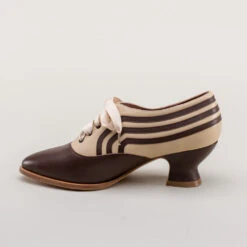 American Duchess Bernadette Women's Edwardian Oxfords (Tan/Brown) -StrideOne Store bernadette edwardian oxfords tan brown c w 7