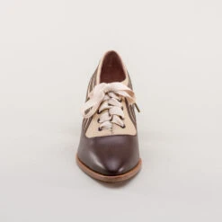 American Duchess Bernadette Women's Edwardian Oxfords (Tan/Brown) -StrideOne Store bernadette edwardian oxfords tan brown c w 9