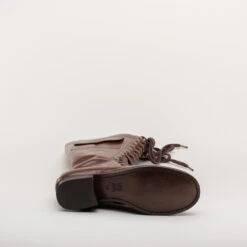 American Duchess Bessie Women's Vintage Aviator Boots (Brown) -StrideOne Store bessie coleman vintage leather aviator boots brown 10