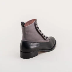 American Duchess Bristol Women's Vintage Button Boots (Grey/Black) -StrideOne Store bristol womens edwardian button boots grey black 4