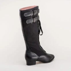 American Duchess Cambridge Women's Edwardian Bicycle Boots (Black/Black) -StrideOne Store cambridge edwardian bicycle boots black 4