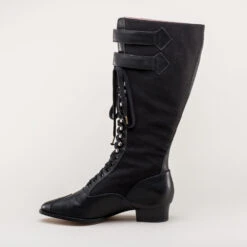 American Duchess Cambridge Women's Edwardian Bicycle Boots (Black/Black) -StrideOne Store cambridge edwardian bicycle boots black 7