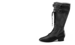 American Duchess Cambridge Women's Edwardian Bicycle Boots (Burgundy/Black) 29 American Duchess Cambridge Women's Edwardian Bicycle Boots (Burgundy/Black) -StrideOne Store cambridge mid label no display