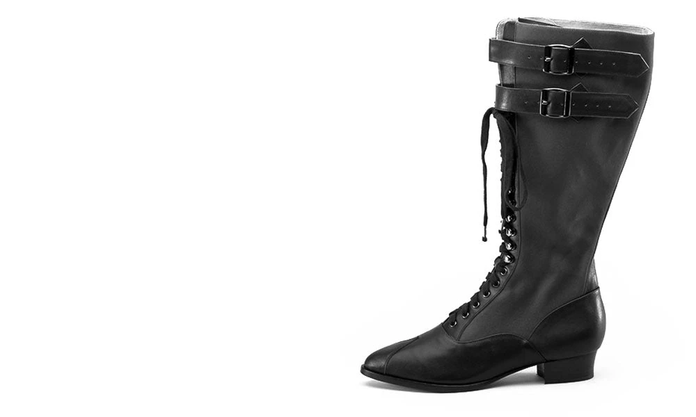 American Duchess Cambridge Women's Edwardian Bicycle Boots (Burgundy/Black) 16 American Duchess Cambridge Women's Edwardian Bicycle Boots (Burgundy/Black) - Image 14