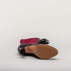 American Duchess Camille Women's Edwardian Boots (Burgundy/Black) -StrideOne Store camille edwardian boots black burgundy 10