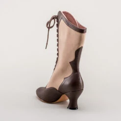 American Duchess Camille Women's Edwardian Boots (Brown/Tan) 28 American Duchess Camille Women's Edwardian Boots (Brown/Tan) -StrideOne Store camille edwardian boots brown tan 6
