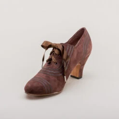 American Duchess Claremont Women's Retro Oxfords (Brown) -StrideOne Store claremont vintage suede oxfords brown 8