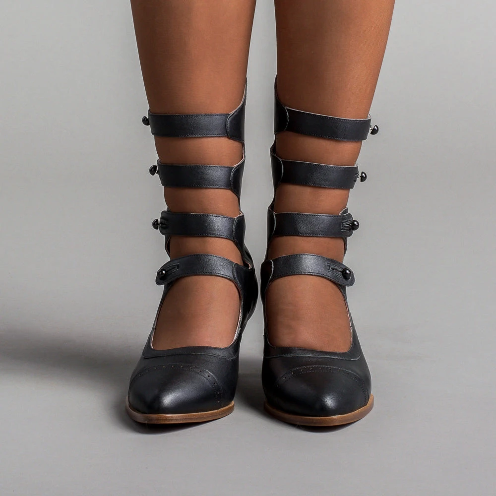 American Duchess Colette Women's Edwardian Button Boots (Black) 6 American Duchess Colette Women's Edwardian Button Boots (Black) - Image 4